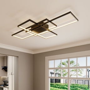 Neutral Style Rectangular LED Semi Flush Ceiling Light