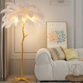 LED Romantic Feather Decorative Floor Lamp