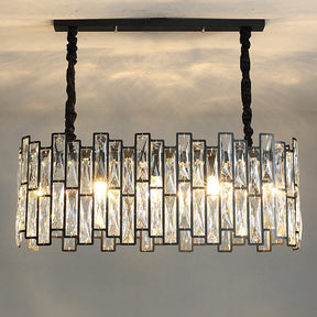 Post-modern Geometric Light Fixture with Adjustable Chain