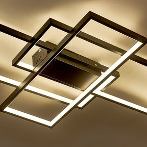 Neutral Style Rectangular LED Semi Flush Ceiling Light