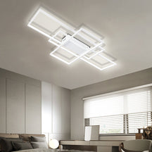 Neutral Style Rectangular LED Semi Flush Ceiling Light