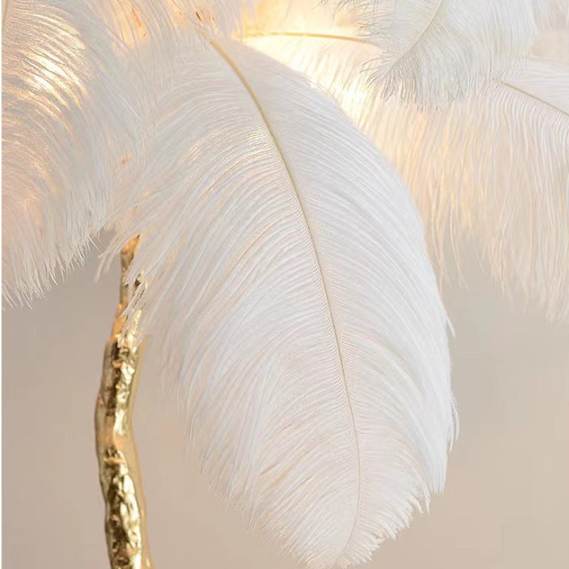 LED Romantic Feather Decorative Floor Lamp