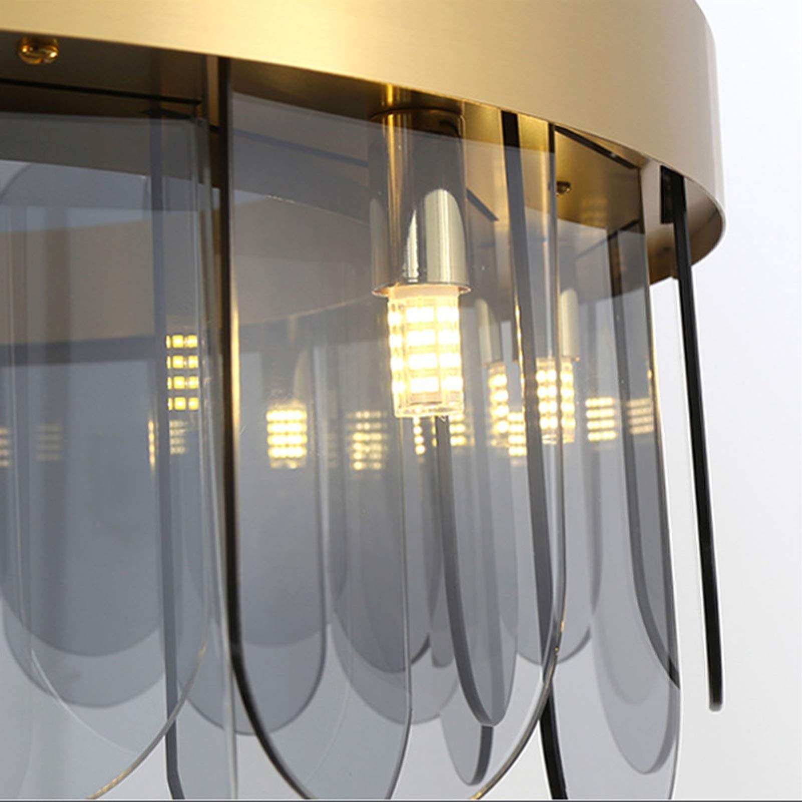 Revel Tiered Glass Sheet Shade Pendant Chandelier