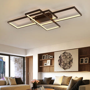 Neutral Style Rectangular LED Semi Flush Ceiling Light