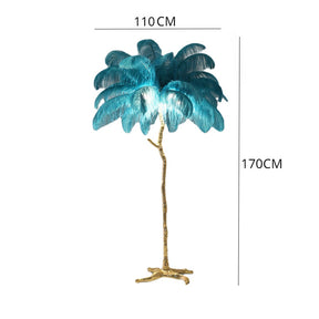 LED Romantic Feather Decorative Floor Lamp